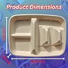 Disposable Taco Plates – 2 Taco & 2 Side Compartments