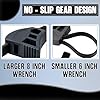2-Pack Adjustable Rubber Strap Wrench Set – Heavy-Duty Oil Filter Wrench