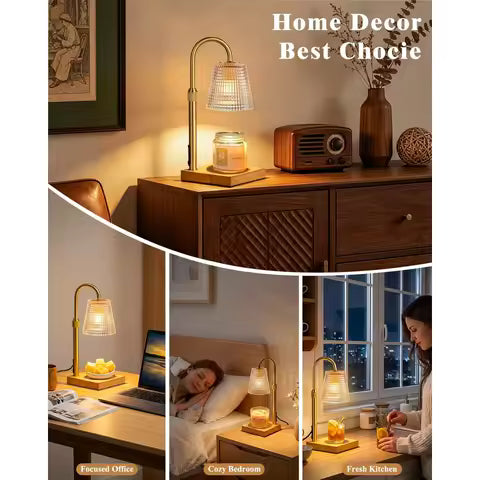 Candle Warmer Lamp with Timer and Dimmer