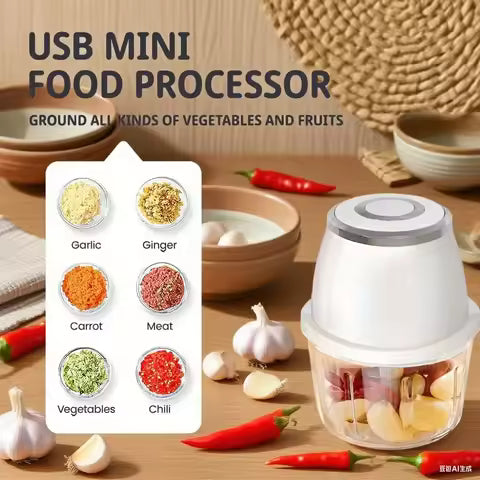 Electric Vegetable Chopper – USB Mini Food Chopper